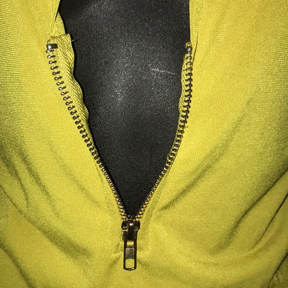 HAUTE MONDE Halter Zipper Plunge Thong Bodysuit - Picture 5 of 8